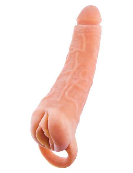 NMC TWO IN ONE 9 INCH PENIS EXTENDER AND MASTURBATOR FLESH